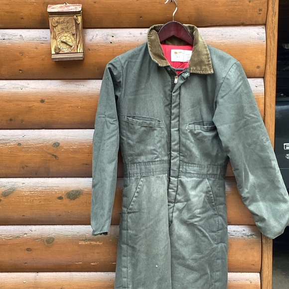 Vintage WINCHESTER ORANGE CAMOUFLAGE HUNTING JACKET w/Removable Hood Sz S UniSex - Picture 12 of 16